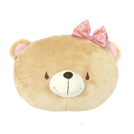 Forever Friends Bear with Bow Cushion
